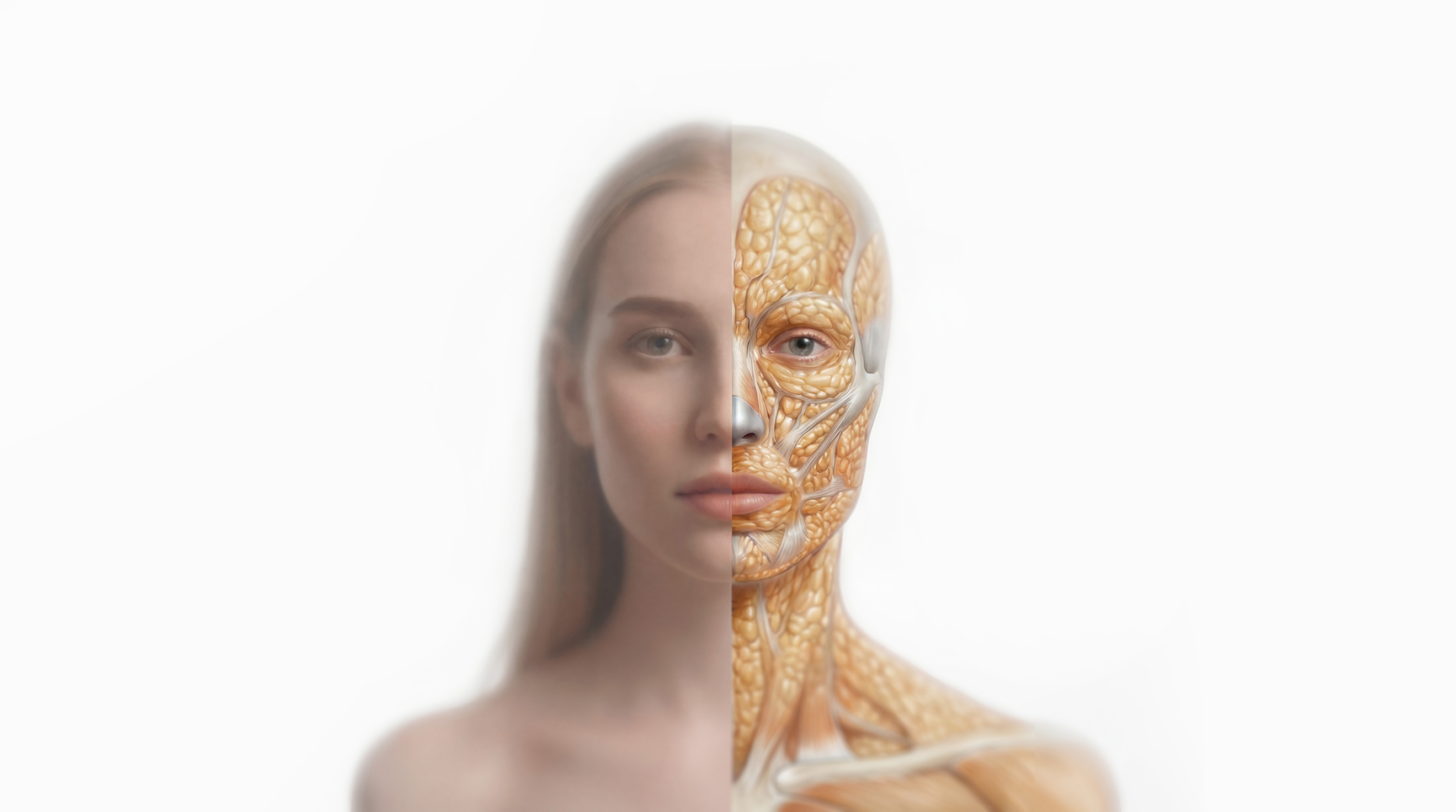 Strato interno: anatomia sottocutanea, struttura muscolare e tessuto adiposo dove agisce Hydrafine